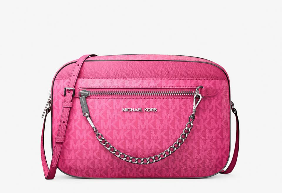 MK Jet Set Large Signature Logo Crossbody Bag