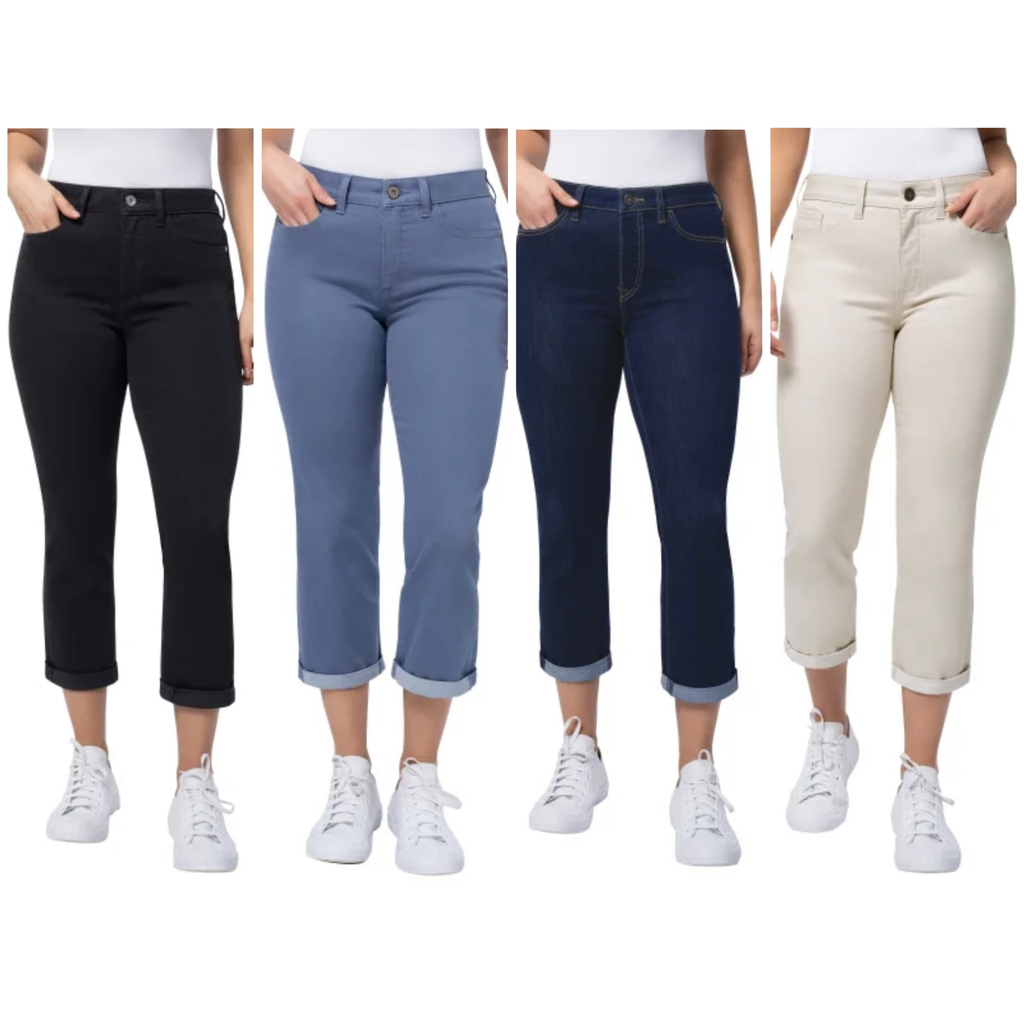 Santana Women's Tummy Control Capri (Black, 6)