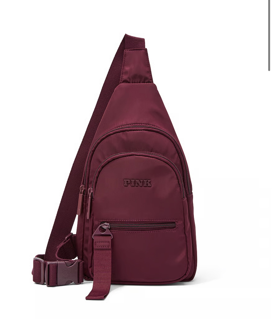 VS Pink Nylon Sling Bag