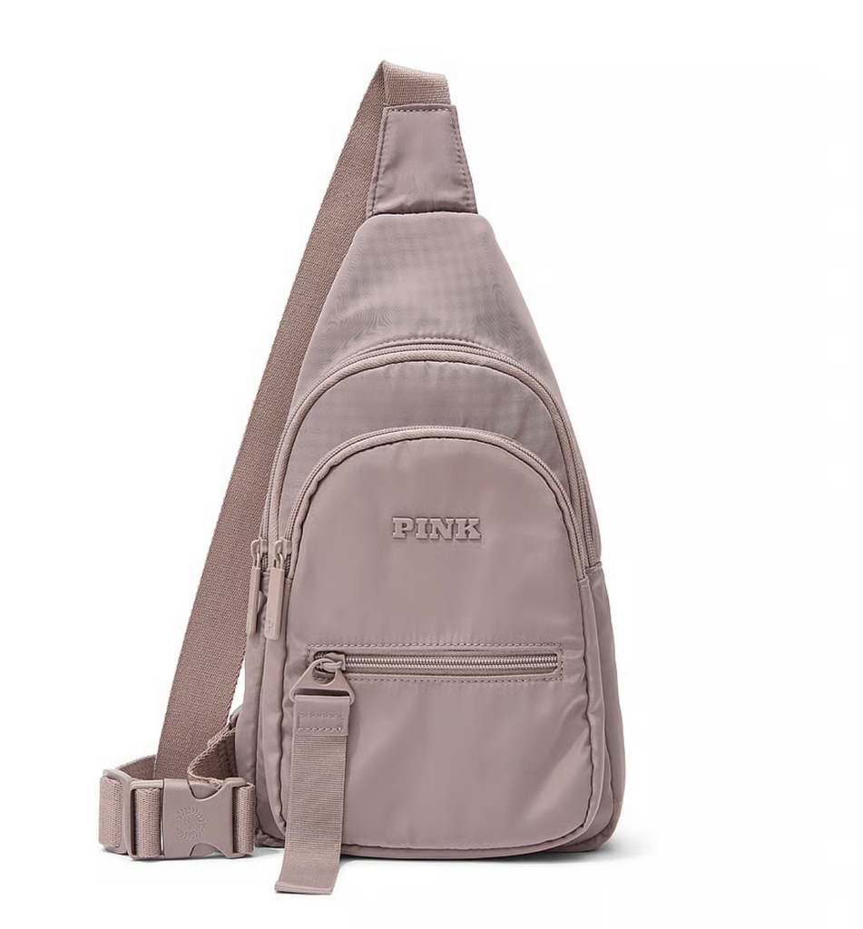VS Pink Nylon Sling Bag