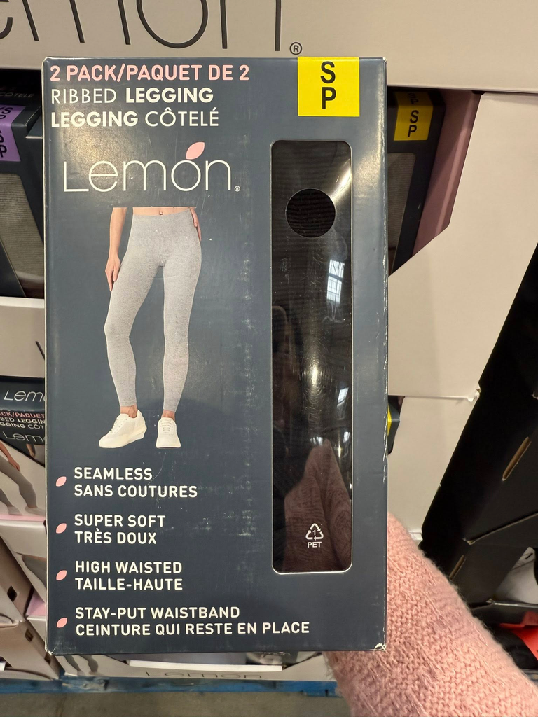 Lemon Ribbed Legging 2pack