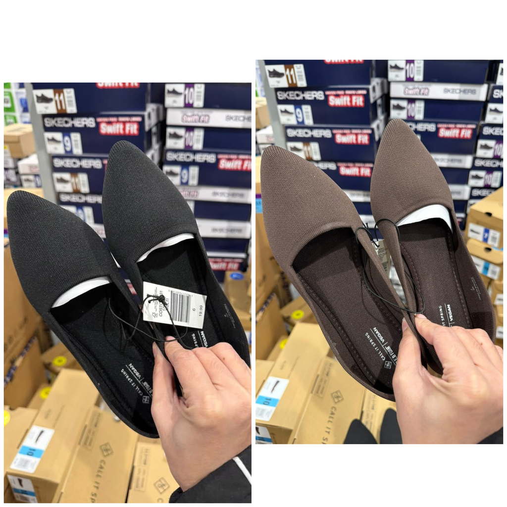 Call it Spring Ballerina Flats (Black, 6)