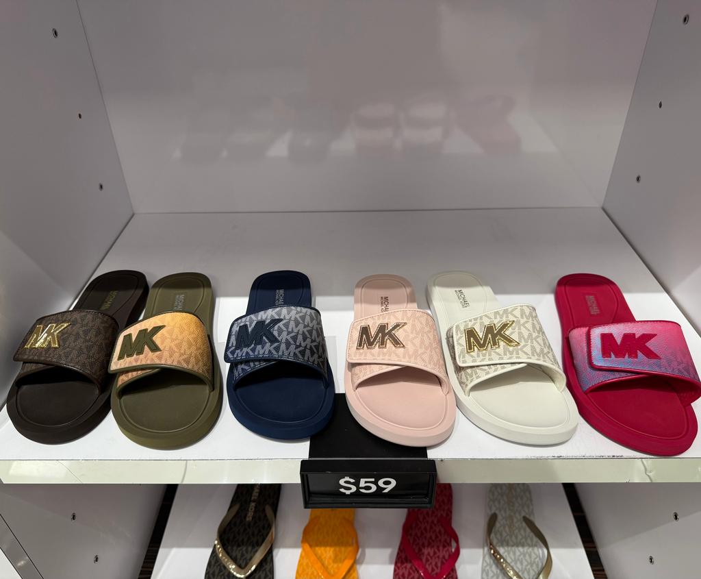 MK Palmer Logo Slide Sandals (CONFIRMED ORDERS ONLY)