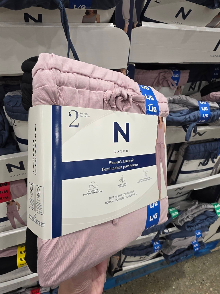 Natori Jumpsuit 2pk (Pink/Black, S)