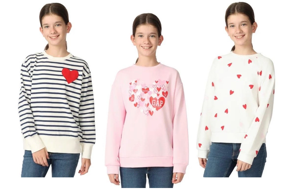 Gap Girls Crewneck Long Sleeves (White, XS (4/5))