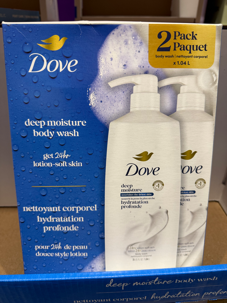Dove Body Wash, 2 X 1.04L (ETA: August 2026)