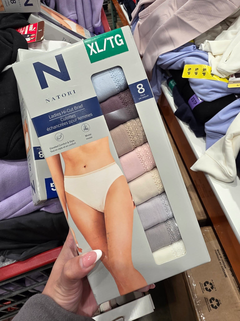 Natori Ladies Hi Cut Brief, 8pack