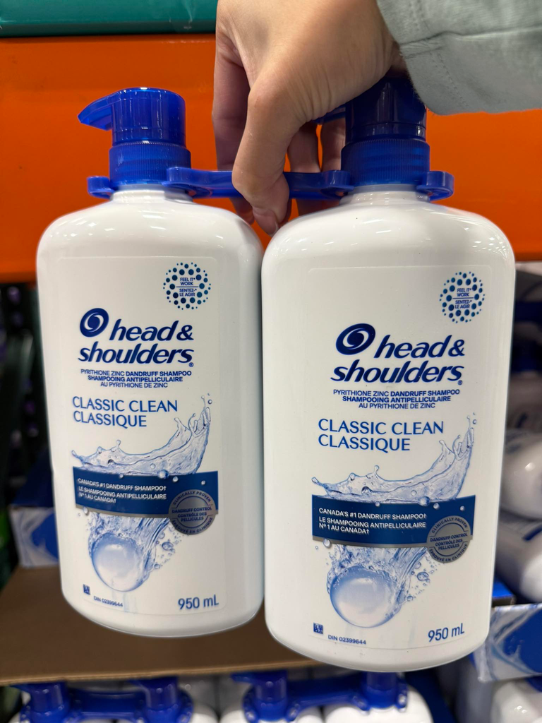 Head & Shoulders Classic Shampoo, 950ml (One Piece (Individual))