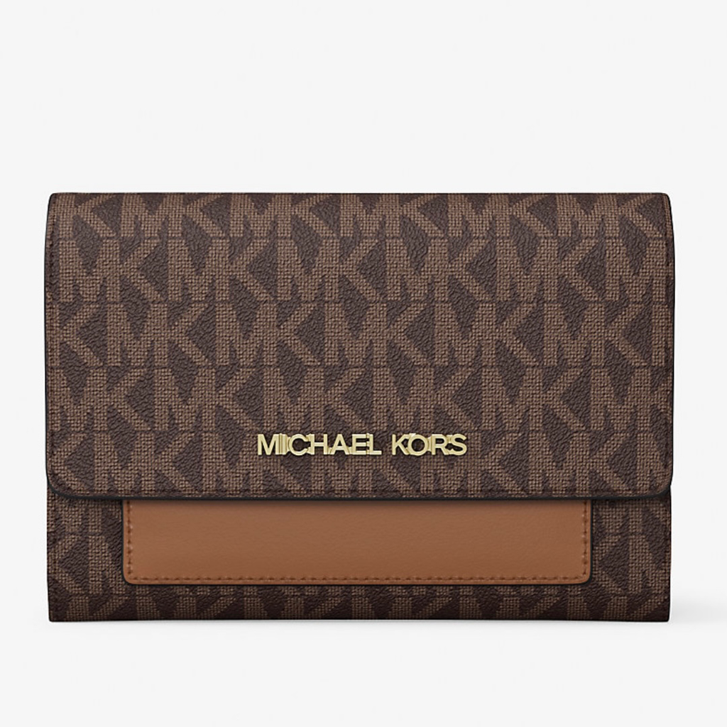MK Jet Set Medium Signature Logo 2-in-1 Wallet