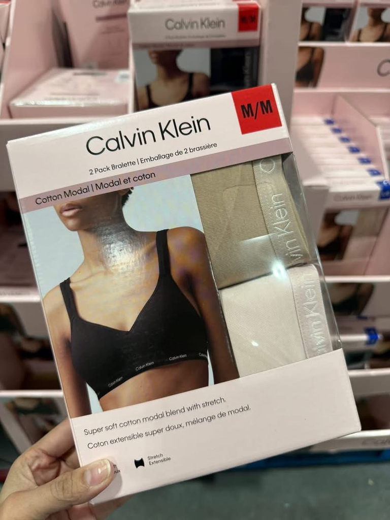 Calvin Klein Women's Seamless Bralette, 2-pack 