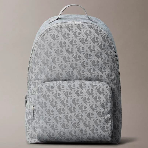 CK Jacquard Monogram Logo Zip Backpack