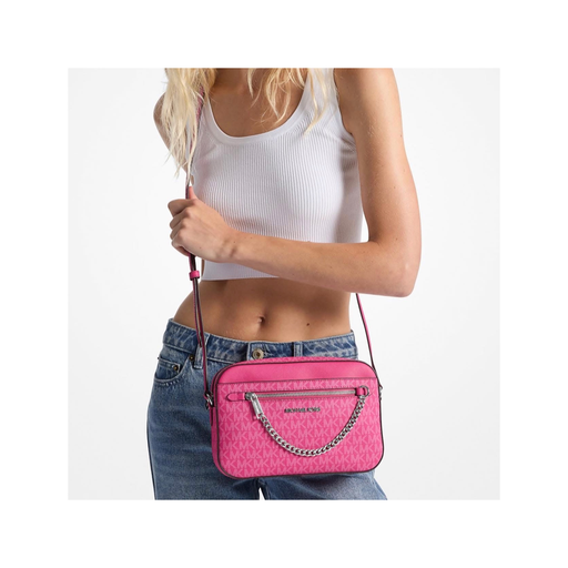 MK Jet Set Large Signature Logo Crossbody Bag