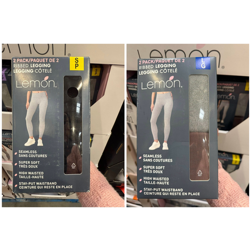 Lemon Ribbed Legging 2pack