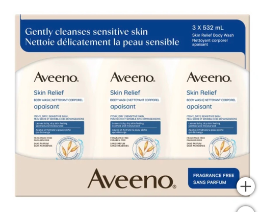 Aveeno Skin Relief Body Wash 3 x 532 mL